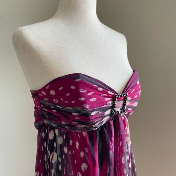 Hot Pink Strapless Mini Dress | Guess | XS - Picture 5 of 8